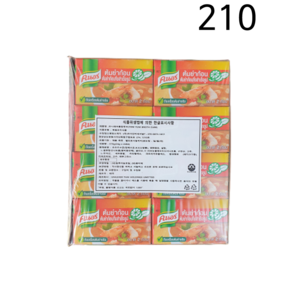 태국 유니레버 똠얌 큐브 스톡 육수20g, 20g, 24개