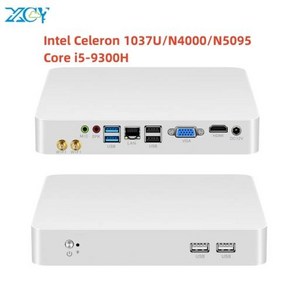 고사양미니PC 베어본PC 팬리스 미니 PC 인텔 셀러론 1037U N5095 N4000 코어 i5 9300H LAN 16G RAM VGA HD 리눅스 우분투 오피스 데스크탑 HTP, 없음, 16GB, 1) NORAM NOSSD NOWIFI - Celeo