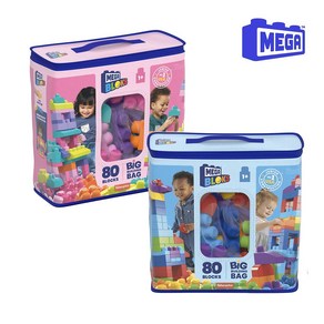 메가블럭 클래식 80피스 유아 빅빌딩 블럭놀이 / MEGA BLOKS Fisher-Price Toddler Block Toys