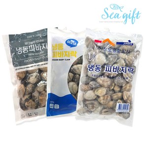 [씨기프트]냉동 피바지락 500g 해감 업소용 조개 바지락 칼국수, 1개