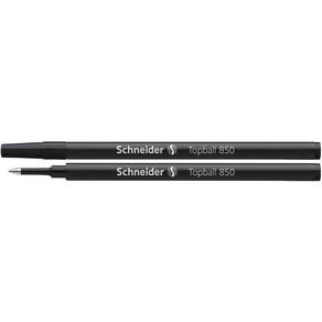 슈나이더 펜 롤러볼 블랙칼러 리필 10개 Schneider Topball 850