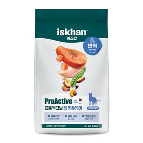 이즈칸 캣 프로액티브 키튼 1.2kg 면역 고양이사료, 1개