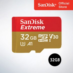 샌디스크코리아 공식인증정품 마이크로 SD카드 SDHC Exteme 익스트림 QXAF 32GB, 1개