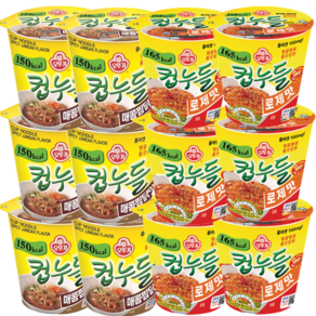 오뚜기 컵누들 매콤찜닭 6개 + 로제맛 6개