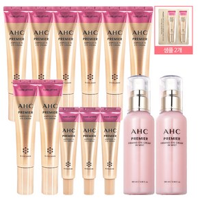 AHC 아이크림 프리미어 앰플인 코어리프팅 40ml 8개+12ml 3개+샘플2+퍼밍미스트2개, 1세트