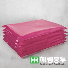 HD택배봉투(핑크) 쇼핑몰택배봉투 택배비닐 의류봉투, 100장, 23 x 30 + 4