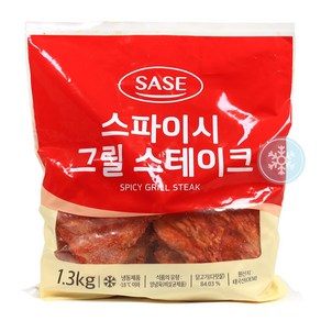 푸드올마켓_ 사세 스파이시 그릴스테이크 1.3kg /냉동, 1개