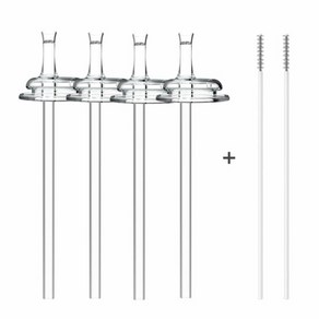 [원플] 순수아 리필빨대 꼭지4개+빨대4개+솔2개 더블하트 호환, 1개