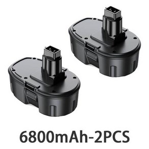 무선 전동 공구 교체용 배터리 Ni-MH 6800mAh 14.4 V 14.4 V XRP DC9091 DC9094 DW9091 DE9091 DE9092 14.4 볼트, 02 6800mAh X 2, 한개옵션1, 2개, 02 6800mAh X 2