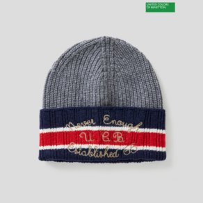 베네통 Colouing letteing knit beanie 2F_1344KA002_901 168223