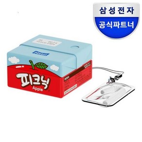 아트박스/삼성전자 갤럭시 버즈2 프로 라이브 FE 피크닉 사과 케이스, 단품없음, 1개