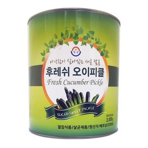 새찬 후레쉬 오이피클 3kg / 웰빙랜드 식자재 대용량, 4개