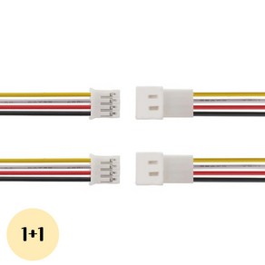 (1+1) 초미니 마이크로 4핀 터미널 커넥터 와이어 케이블 자동차 전기 DIY 전원커넥터 하네스케이블