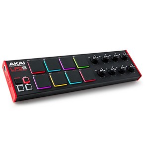 Akai Po USB MIDI 패드 컨트롤러 음악 제작 소프트웨어 부속 LPD8 블랙, 1개