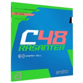 [ANDRO] 안드로 C48 러버, BLACK - MAX, 1개