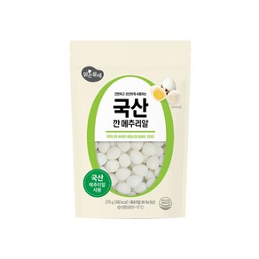 맑은물에 국산 깐 메추리알 270g, 단품, 단품