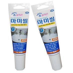 홈실리콘 마미씰 가정용 실리콘 백색 투명 실란트 80ml, 1개