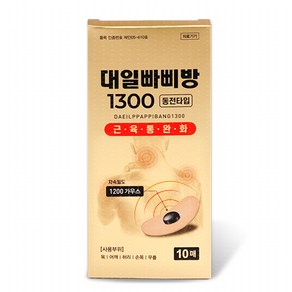 대일 빠삐방 1300 근육통 완화작용 빠삐자기방 10매