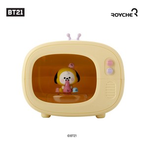 BT21 젤리캔디 TV 모형 LED 무드등 무선 저소음 휴대용 USB 미니 가습기 400ml