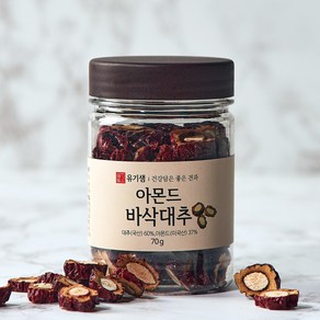 아몬드 바삭대추 70g 유기농 친환경 슬라이스, 3개