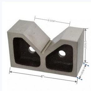 주철 V 블록 그라운드 B 타입 V 아이언 90 도 4 인치 V 프레임 게이지 1 개, 1개