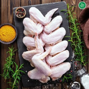 Bazilian Seaa Halal Whole Jumbo Chicken Wings 브라질 시라 할랄 홀 점보 치킨 날개, 1개, 1kg