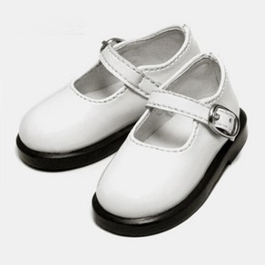 구체관절인형 여아 슈즈 (Damage Sale) MSD - Basic Girl Shoes (White Enamel)