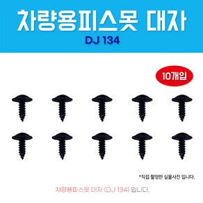 카박사/DJ-134/자동차보도/5X14/10개입/대자/태핑나사/와샤붙이/피스/차량용피스못/검정피스못