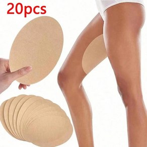 스티커 흔적 허벅지 테이프 일회용 패치 바디 마찰 방지 패드, 1개, 13. Khaki 20pcs