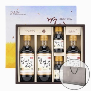 [신앙촌] 양조 생명물간장 선물세트 땅속발효 6호 (쇼핑백증정), 단품, 500ml