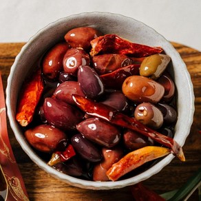 뉴질랜드 칠리 올리브 KIWI ARTISAN Spicy Sichuan Chilli Olives - Handcafted in New Zealand, 1개, 350g