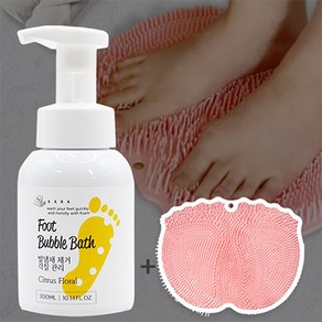 카라 풋샴푸 300ml+브러쉬매트 발냄새 각질제거 세정 풋케어 병원 출산 입원준비물, 카라 풋샴푸1개+풋브러쉬매트(무료), 1개