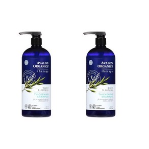 Avalon Oganics Thickening 샴푸 946ml 2팩, 2개