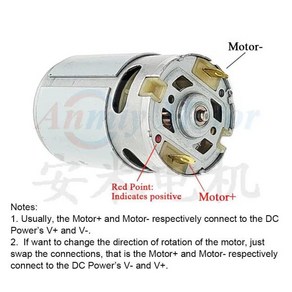 [누리공구] 핸드 스크류 드라이버용 DC 모터 무선 전동 공구용 교체 RS550 드릴 18V 11 톱니, 1개