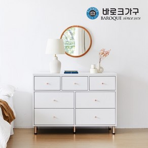 [바로크가구] 비비안 광폭 3단 와이드 서랍장 1200_착불배송, 색상:그레이, 상세 설명 참조