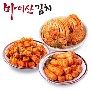 마이산김치 [한국농협김치] 전북대표 마이산 3종5호(포기김치3kg+깍두기1kg+총각김치1kg), 1세트