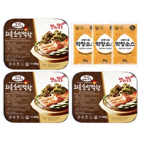 [와룡식품] SET 와룡막창 대구막창 참나무 초벌막창 (막창소스포함), 400g, 3개