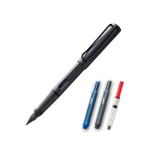 LAMY 사파리 만년필 컨버터 세트, 만년필(엄브라), 케이스(랜덤발송), EF