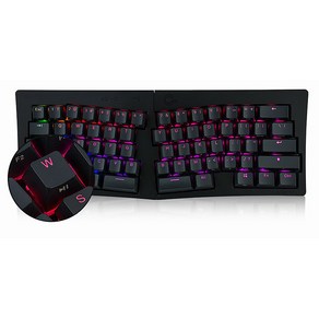 [국내정발]Mistel 인체공학미니 키보드 MD600 ALPHA BT RGB 영문 체리 저소음 적축