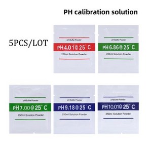 용액 버퍼 400 테스트 개 686 표준 파우더 700 1001 측정 미터 로트당 3 918 보정 교정 PH 250ml 파우더