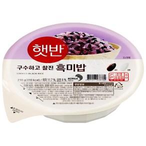 햇반 흑미밥, 210g, 16개