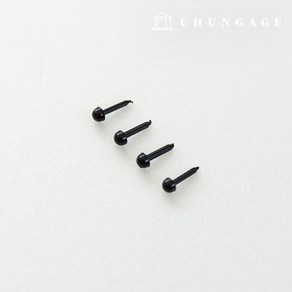 모루 인형 눈알 4mm 10개 키링 만들기 재료 공예용 꾸미기 철사 털 DIY