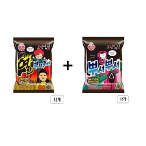 오뚜기 열 뿌셔뿌셔 화끈한 매운 맛 12개 + 버터구이오징어 맛 12개, 24개, 90g