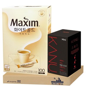 맥심 화이트 골드 +카누 미니 마일드 로스트 아메리카노 100티, 11.7g, 100개입, 1세트