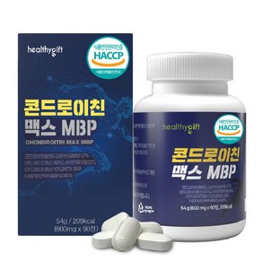 [런칭 특가] 콘드로이친 맥스 MBP 식약처 HACCP 인증 상어연골 분말 유단백 추출물 + 사은품 증정, 1개, 90정