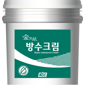 KCC 정품 숲으로 균열보수 방수크림(크랙 균열 보수 방수크림) 수용성 투명 방수재 1.2KG 4KG