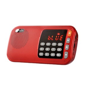 아남 효도라디오 ATX-25 USB음원인식 블루투스모드 휴대용 FM라디오, 레드
