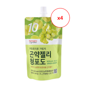 홈플러스시그니처 곤약젤리 청포도, 4개, 150g