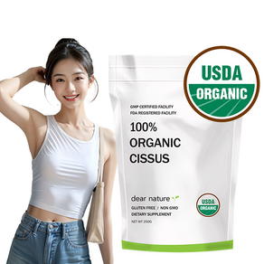 디어네이처 유기농(Oganic) 시서스가루 250g 타먹는 시서스파우더 [미농림부 USDA 인증], 2개