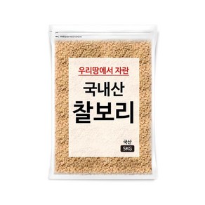 국내산 찰보리 5kg 1개